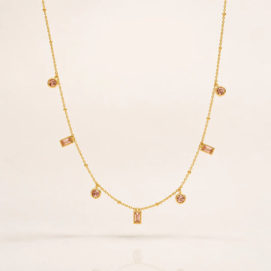 Whispered Vows Necklace - 18K Gold Plated