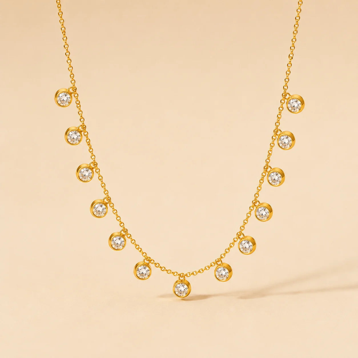 Zinnia Necklace - 18K Gold Plated