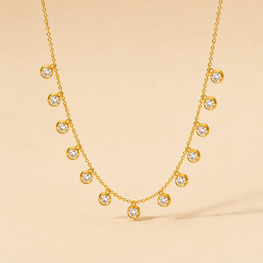 Zinnia Necklace - 18K Gold Plated