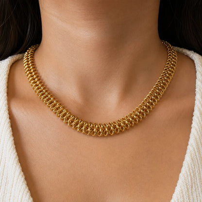 Spiral Luxe Necklace - 18K Gold Plated