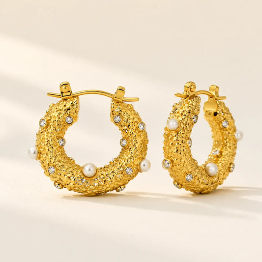 Crave Hoops Earrings - 18K Gold Plated