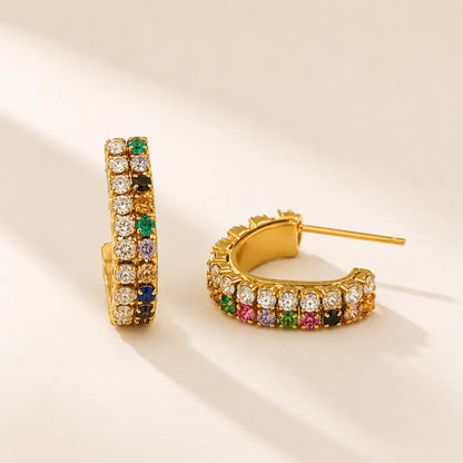 Fiesta Loops Earrings - 18K Gold Plated