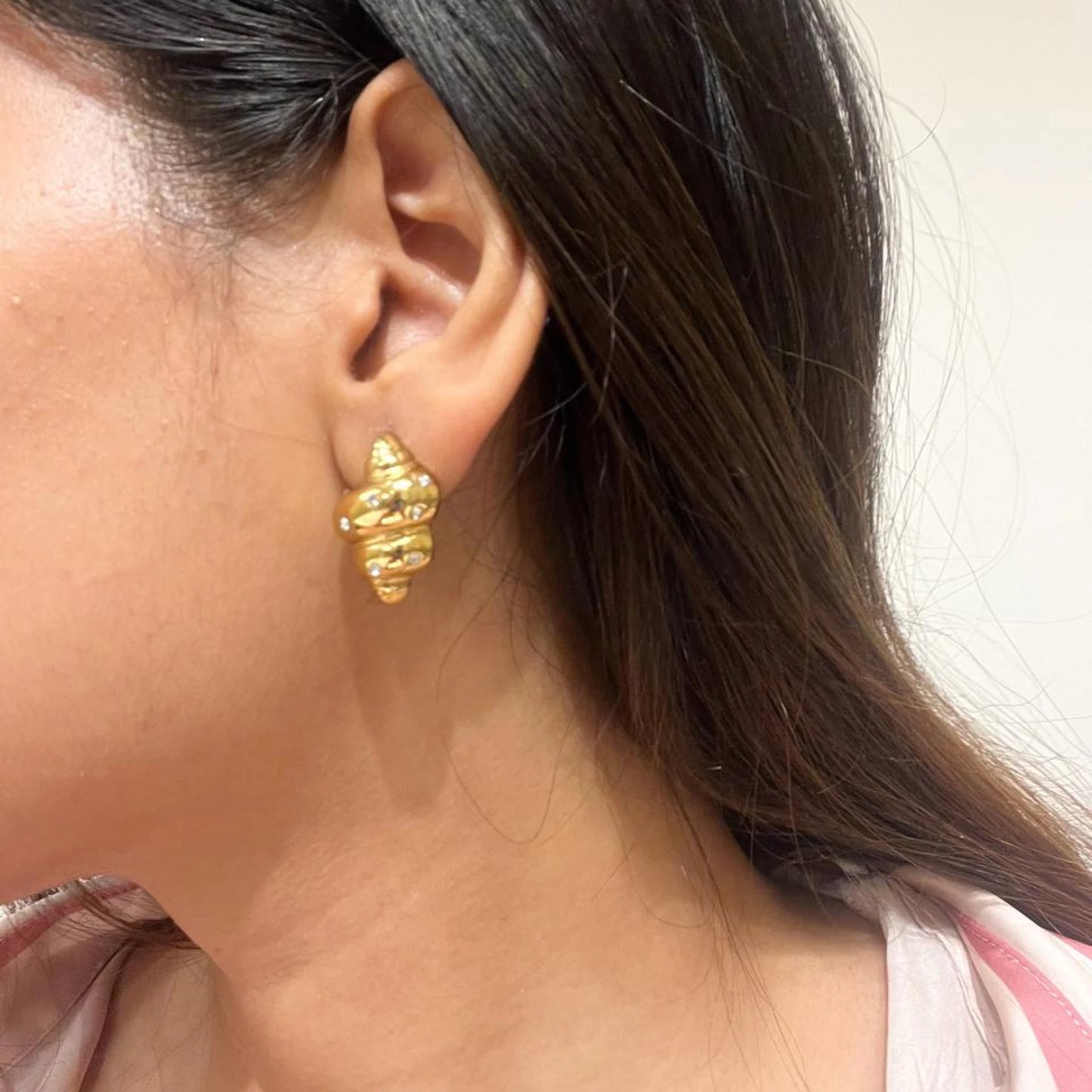 Croissant Earrings - 18K Gold Plated