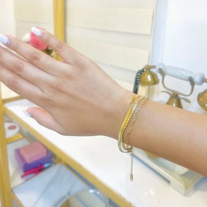 The Orbit Chain Bracelet - 18K Gold Plated