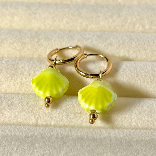 Liora Glow Hoop Earrings - 18K Gold Plated