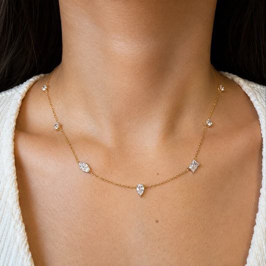 Grace Necklace - 18K Gold Plated