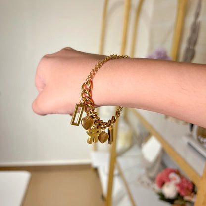 Charm Craft Bracelet - 18K Gold Plated