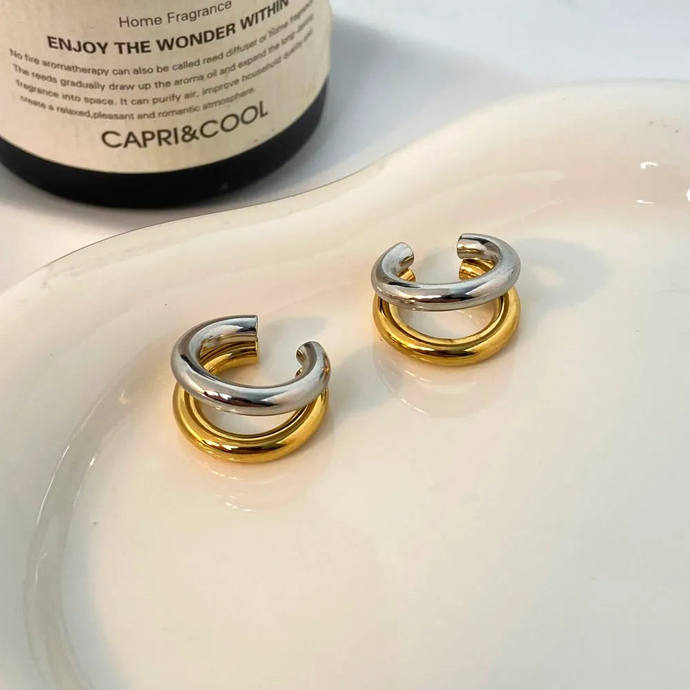 Dual Muse Ear Cuff - 18K Gold Plated