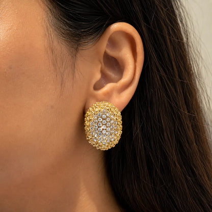 Glaze Dot Earrings - 18K Gold Plated