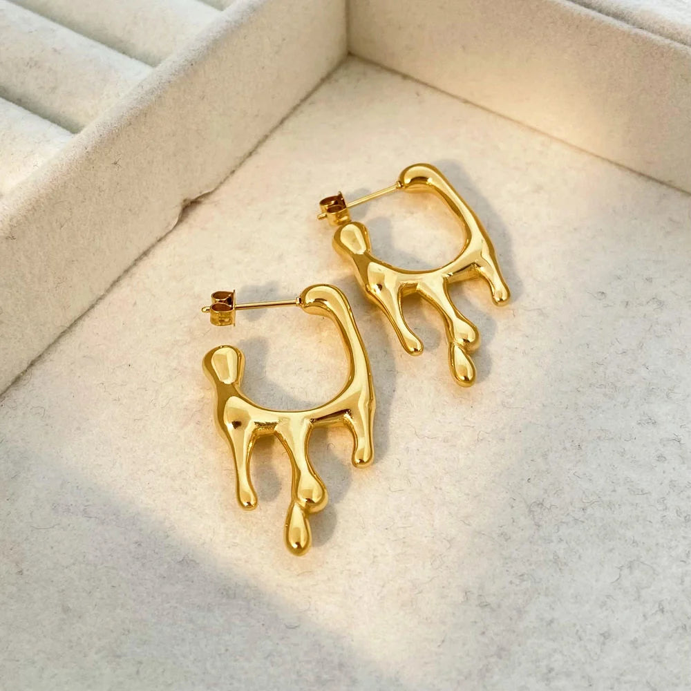 Dusk Drop Earrings - 18K Gold Plated