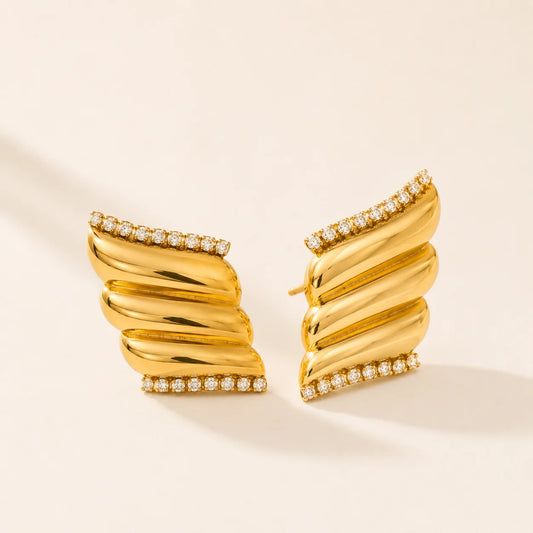 Illuma Earrings - 18K Gold Plated