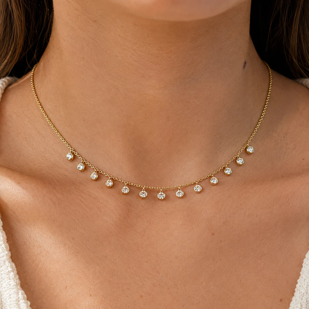 Zinnia Necklace - 18K Gold Plated
