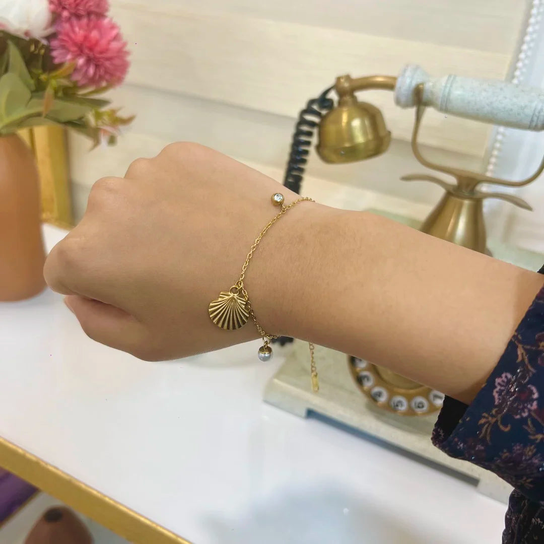 The Coastal Charm Bracelet - 18K Gold Plated