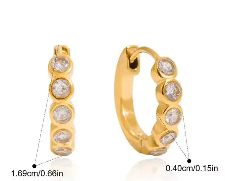 Mira Hoop Earrings - 18K Gold Plated