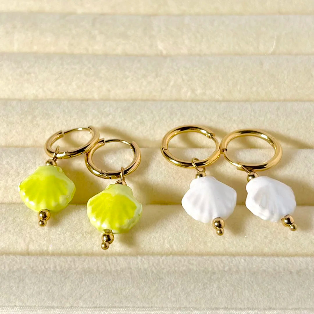 Liora Glow Hoop Earrings - 18K Gold Plated