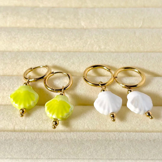 Liora Glow Hoop Earrings - 18K Gold Plated