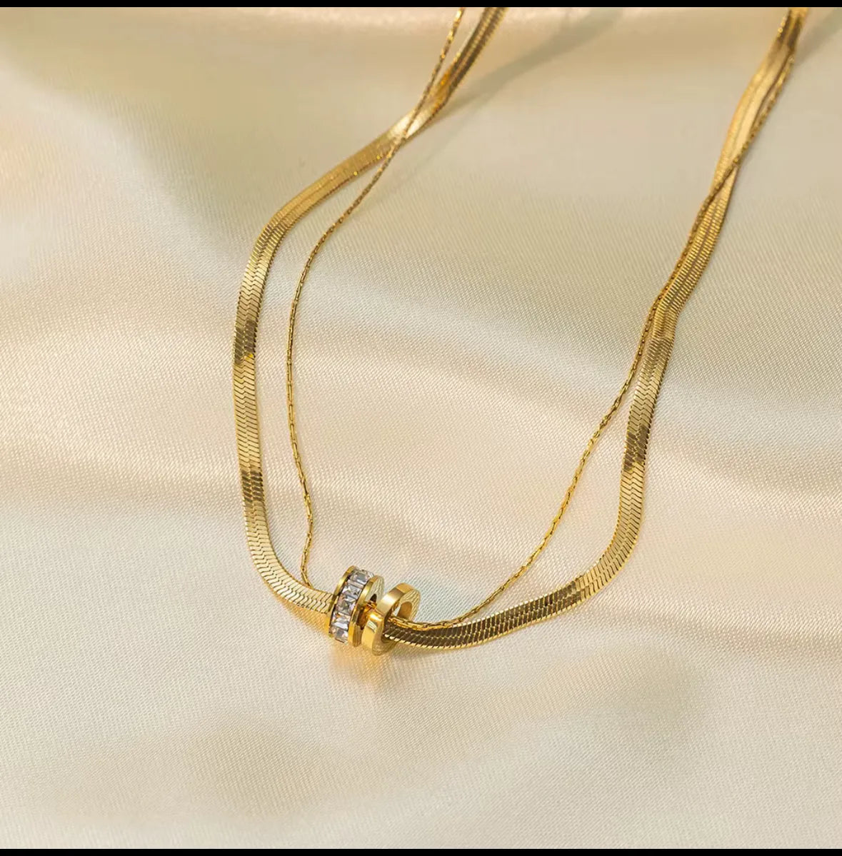 Chain Code Necklace - 18K Gold Plated