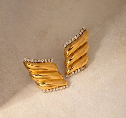 Illuma Earrings - 18K Gold Plated
