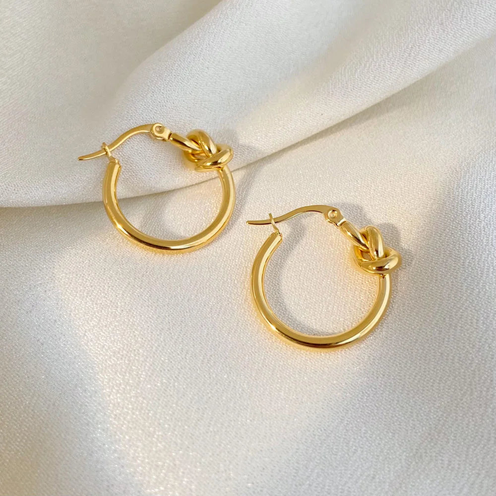 Nova Loop Hoops Earrings - 18K Gold Plated