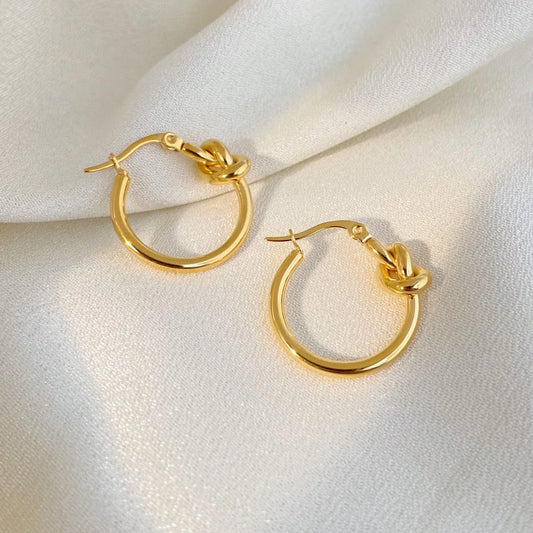 Nova Loop Hoops Earrings - 18K Gold Plated