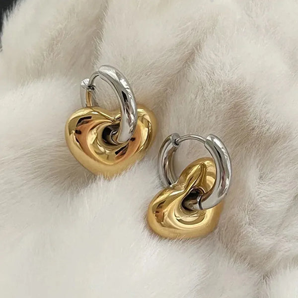 Dual Heart Earrings