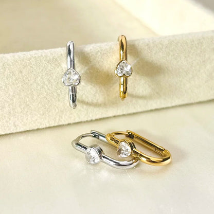 Heartlock Earrings - 18K Gold Plated