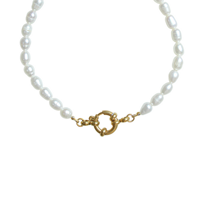 Initial Bond - Pearl Bracelet - 18K Gold Plated