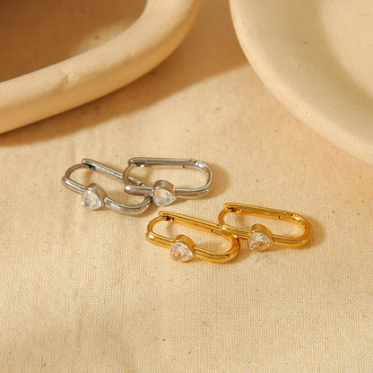 Heartlock Earrings - 18K Gold Plated