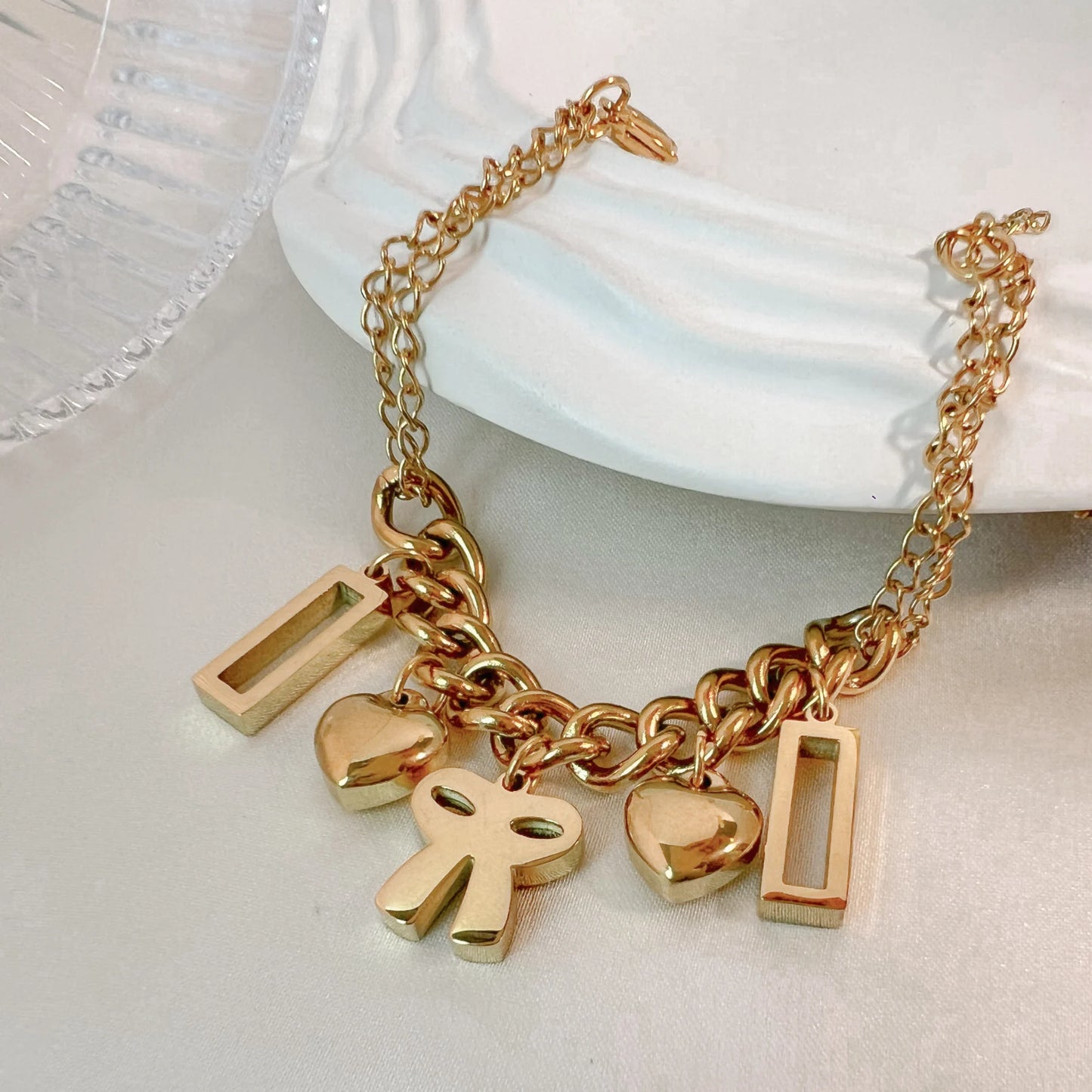 Charm Craft Bracelet - 18K Gold Plated