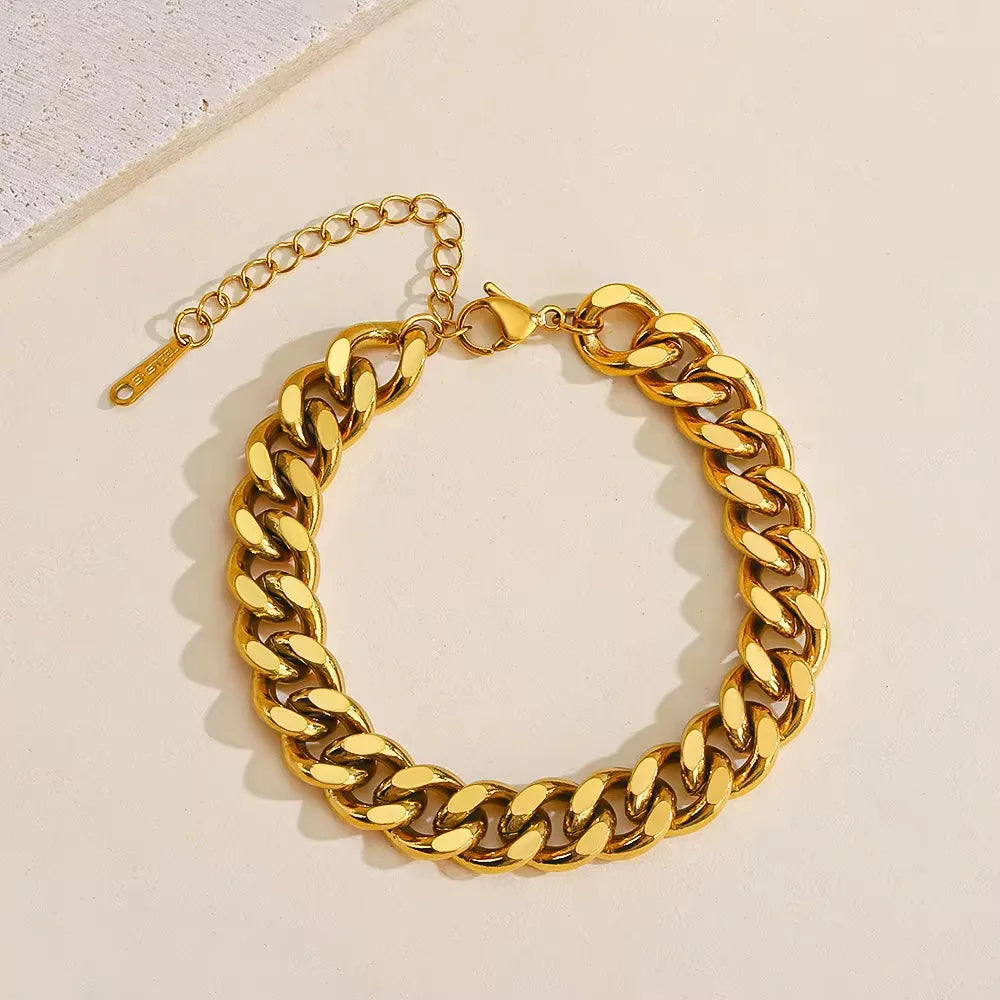 The Bold Link Bracelet - 18K Gold Plated