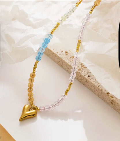 Heart Pop Necklace - 18K Gold Plated