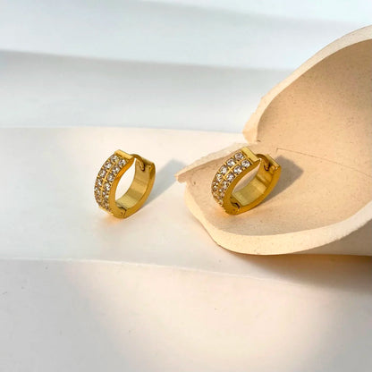 Warm Glow Hoops Earrings