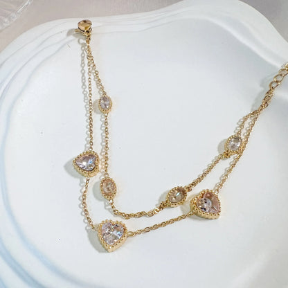 Heart's Journey Bracelet - 18K Gold Plated