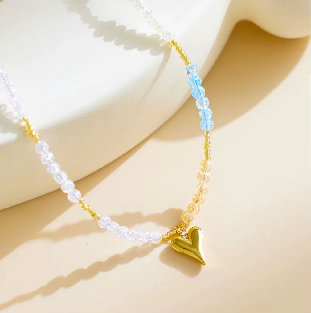 Heart Pop Necklace - 18K Gold Plated