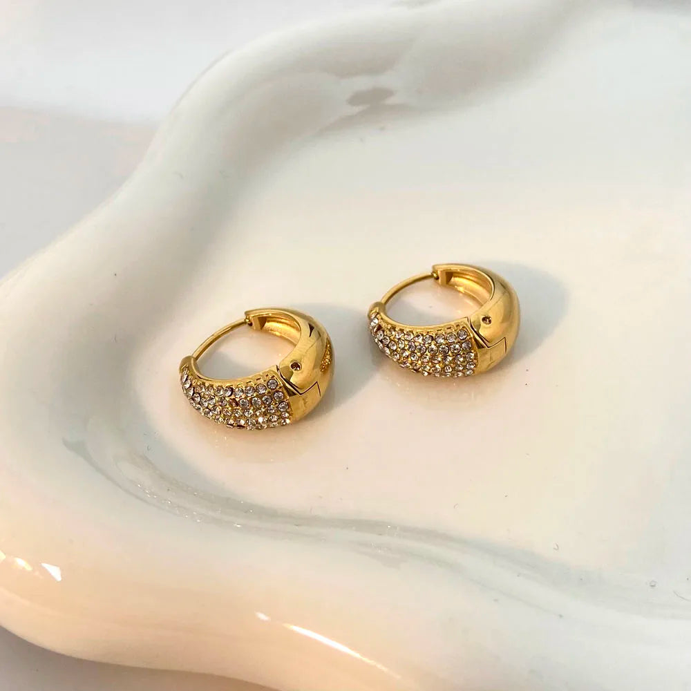 Amora Hoop Earrings - 18K Gold Plated