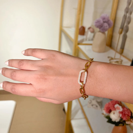 Link Up Bracelet - 18K Gold Plated