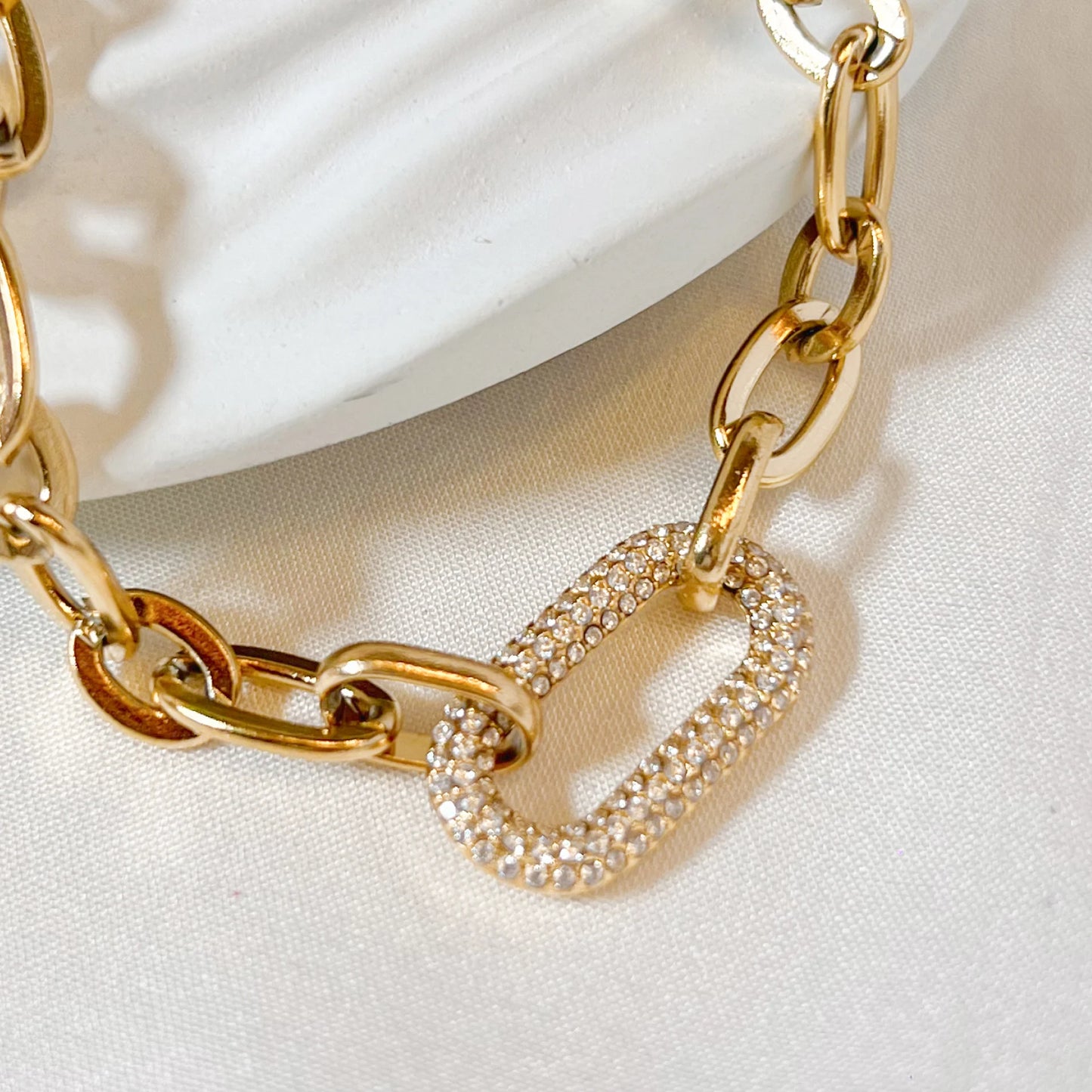 Link Up Bracelet - 18K Gold Plated
