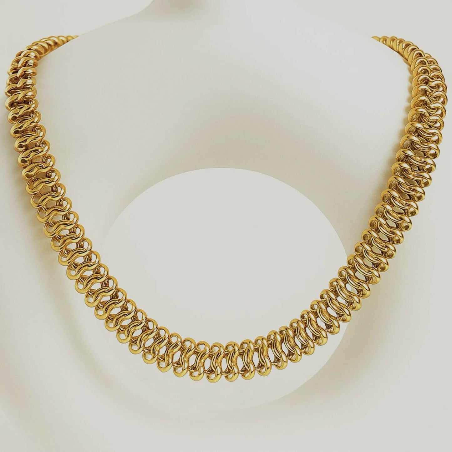 Spiral Luxe Necklace - 18K Gold Plated