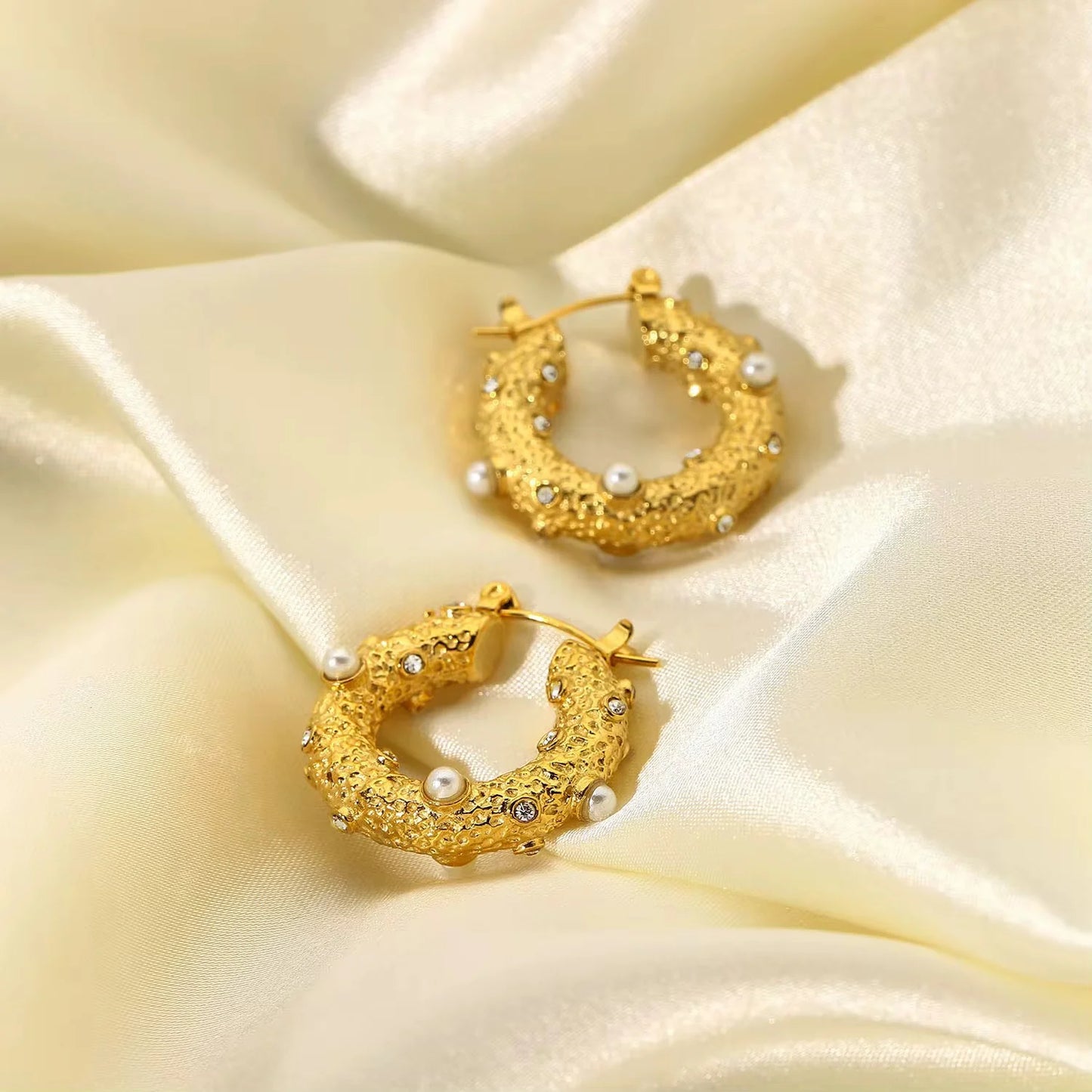 Crave Hoops Earrings - 18K Gold Plated