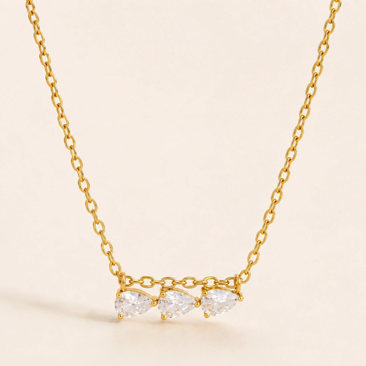 Trinity Glow Necklace - 18K Gold Plated