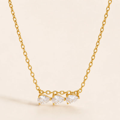 Trinity Glow Necklace - 18K Gold Plated