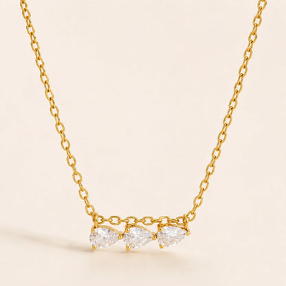Trinity Glow Necklace - 18K Gold Plated