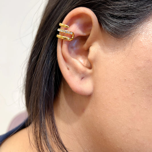 Double Orbit Ear Cuff
