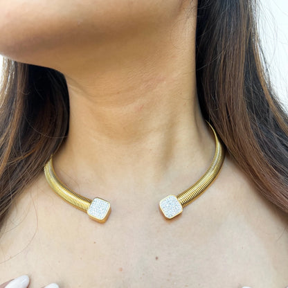 Orbit Cuff Necklace