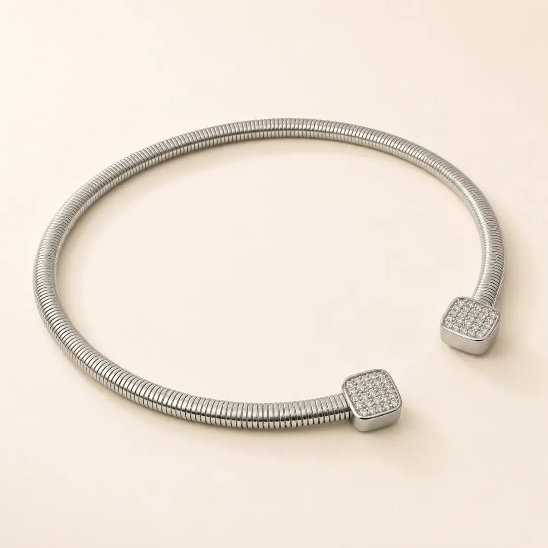 Orbit Cuff Necklace - 18K Gold Plated