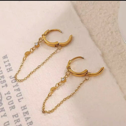 Night Sky Huggies Earrings