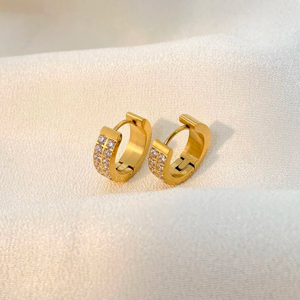 Warm Glow Hoops Earrings