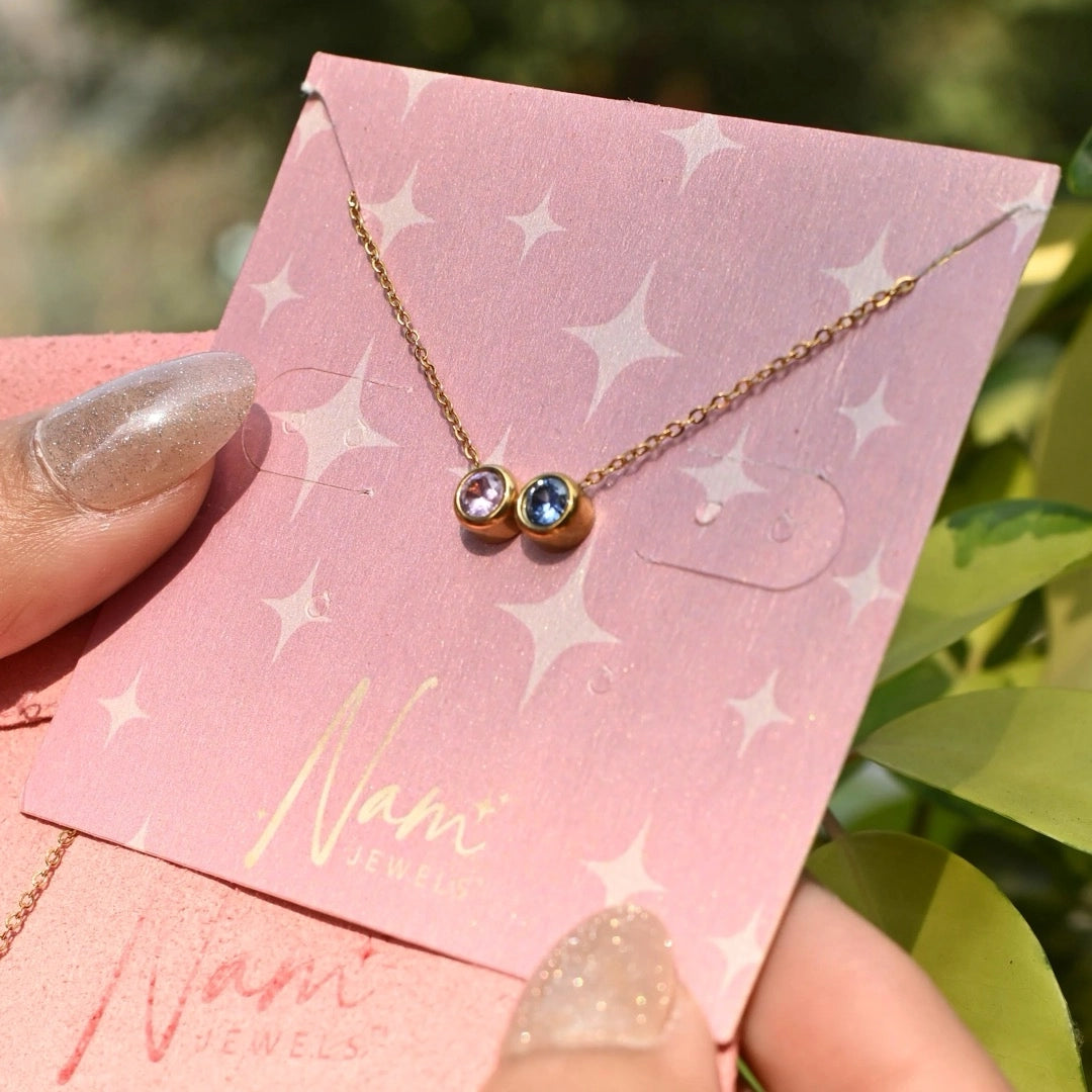 Two of Us Birthstone - 18K Gold Plated