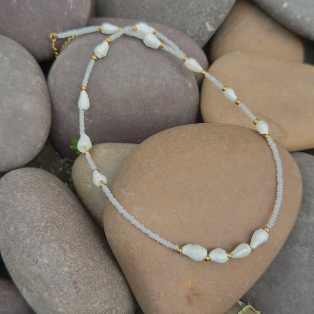 Ivory Tide Necklace - 18K Gold Plated