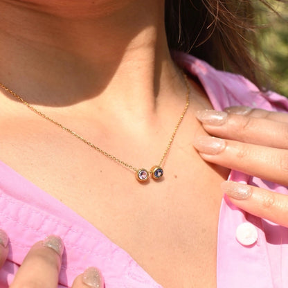 Two of Us Birthstone - 18K Gold Plated